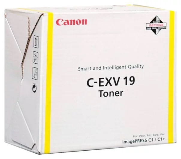 Тонер Canon C-EXV19 Yellow (Желтый)